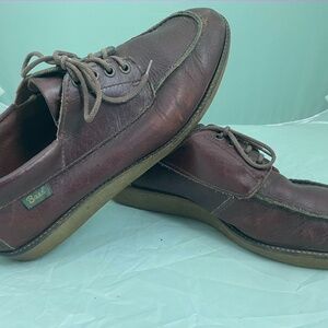 Bass Mens Leather Casual Shoe w/"All Terrain" Sole, Brown 10.5M